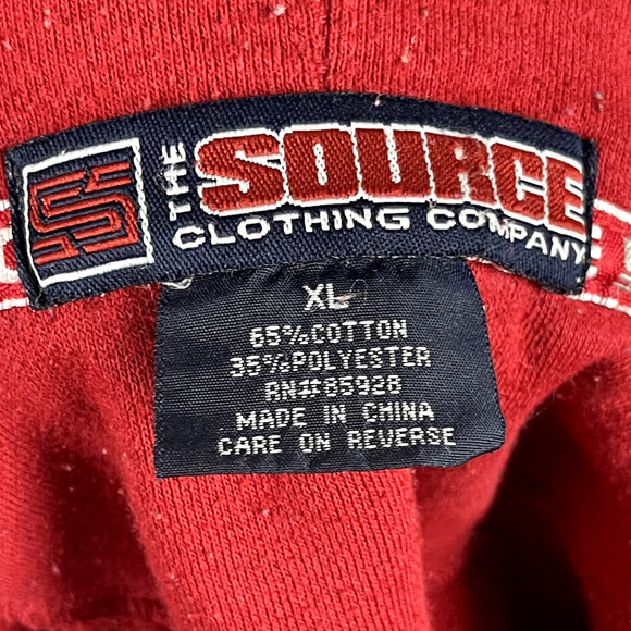The Source Clothing Company Hoodie Men XL Hip Hop Streetwear Thrashed Distressed - Picture 5 of 16
